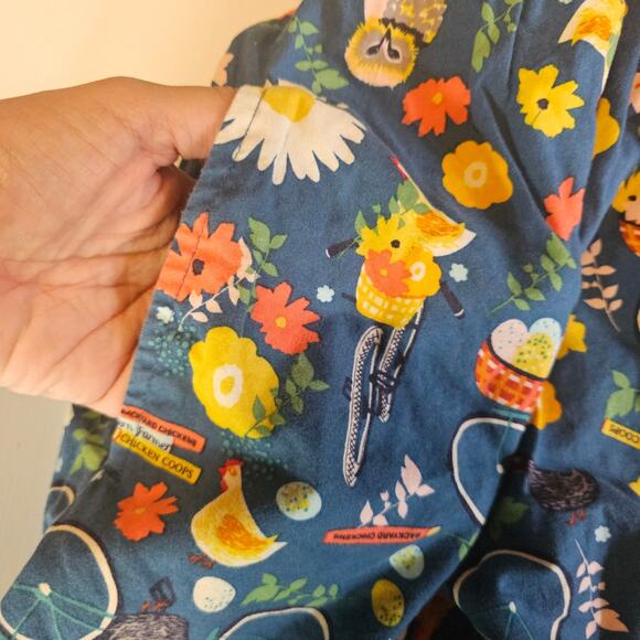 Retrolicious ModCloth Floral Bikes Pleated Short Skater Skirt Plus Size 2XL 3632 - Picture 5 of 8